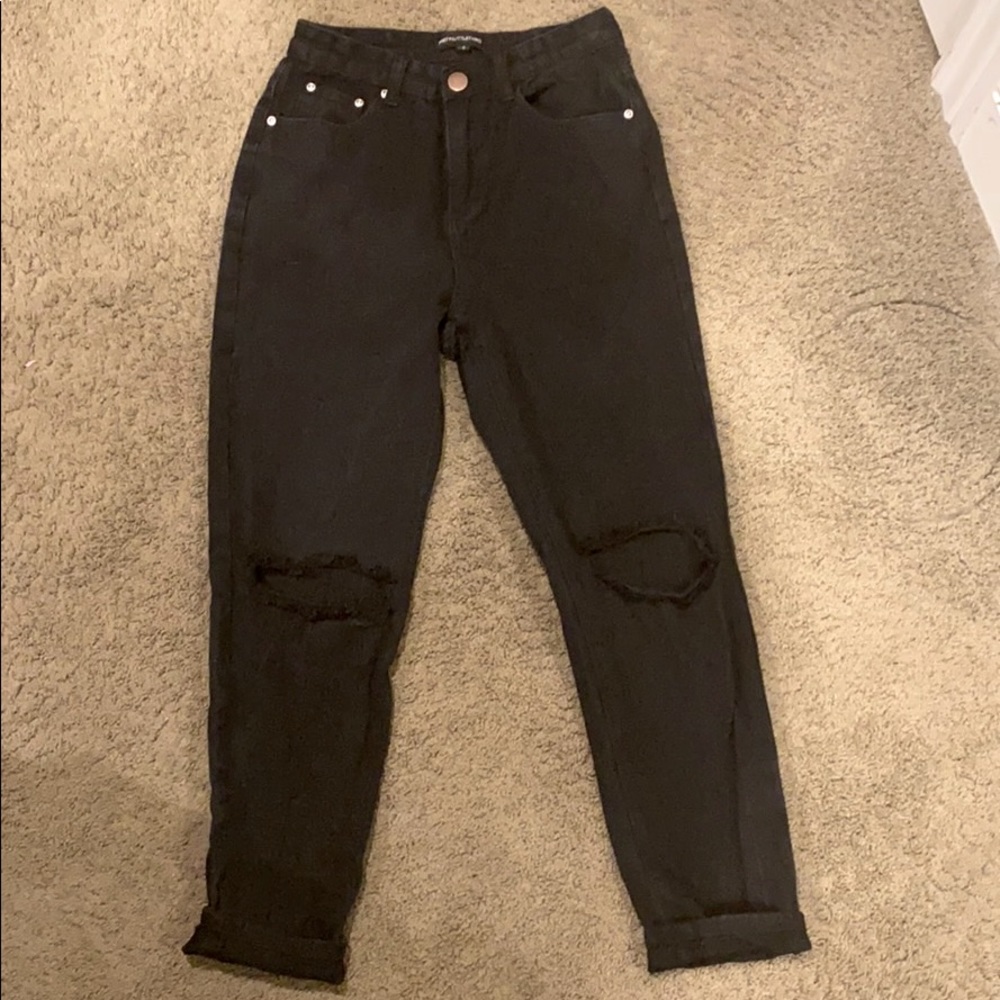 Size 4 Black High-waisted Jeans